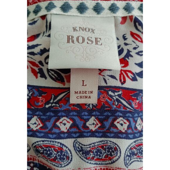 Knox Rose BOHO Style Women's Sleeveless Top Size L - Picture 3 of 3